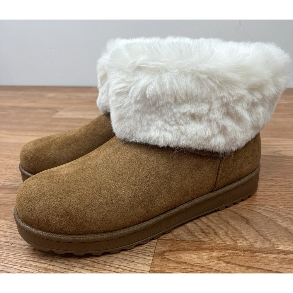 SO Coatimundi Faux Fur Women's Boots in Chestnut Size 8 NEW